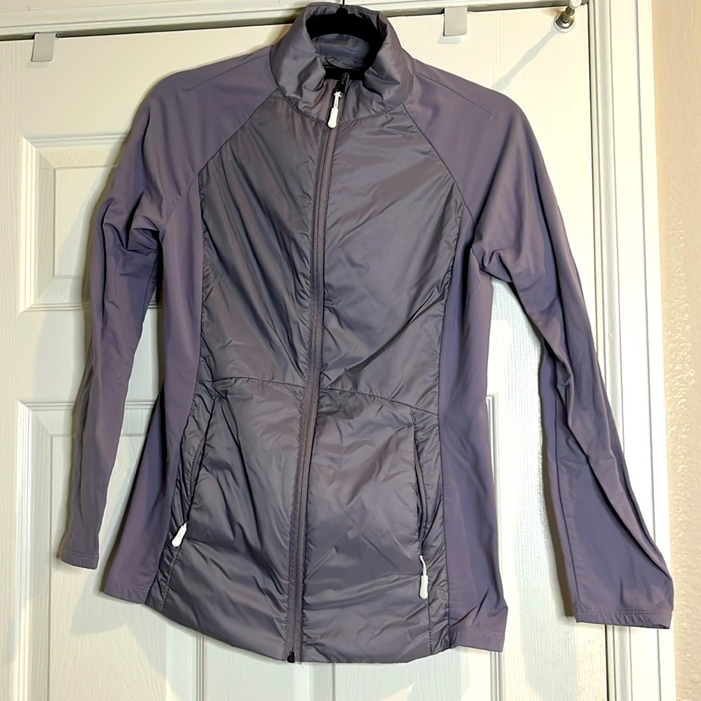 Beautiful lavender athletic jacket - size small.